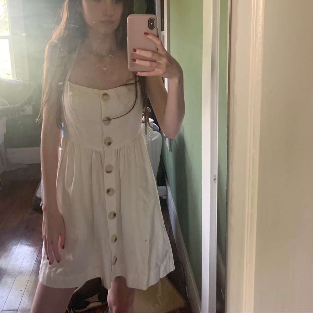 Free people white dress.